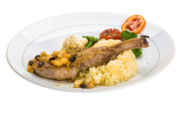 Pork t-bone steak