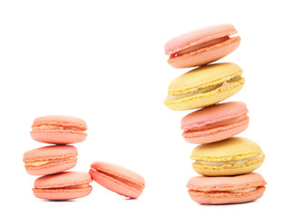 Stack of macaroons cakes