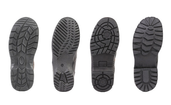 Different black shoe soles