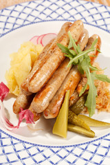 sausages with cabbage