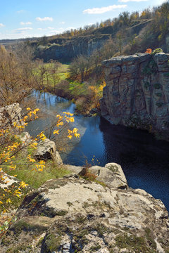 View of the canyon in autumn