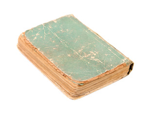 Close up of old book.