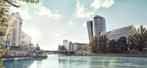 Foto op Plexiglas Donaukanaal van Wenen - Oostenrijk © Creativemarc