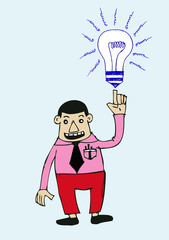 man think  ideas symbol and creativity