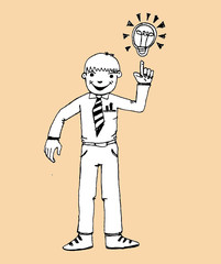 man think  ideas symbol and creativity