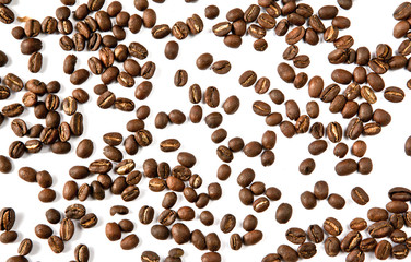 Coffee beans closeup