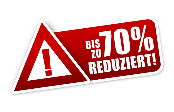 Bis zu 70 % reduziert! Button, Icon