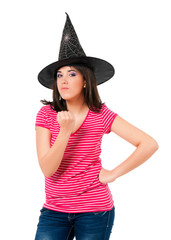 Girl in halloween costume