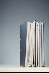 Two Business Folders with Documents