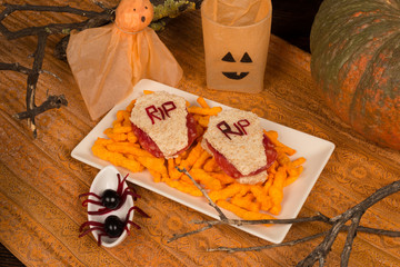 Halloween sandwiches