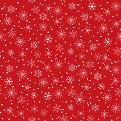 Seamless Christmas Snowflakes Background