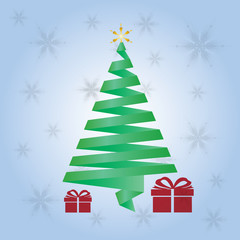 Christmas Greeting Card. Merry Christmas lettering