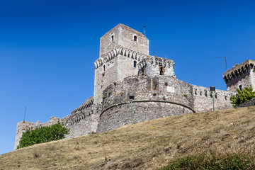 medieval castle in Assisi, Italy