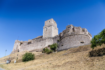 medieval castle in Assisi, Italy