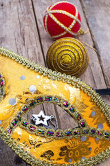 Obraz na płótnie Canvas carnival,new year's mask and decoration
