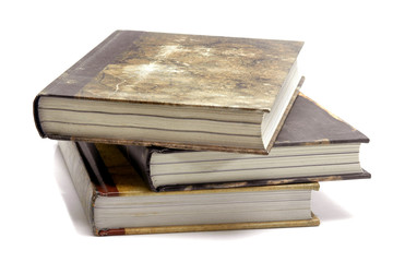 Libros amontonados