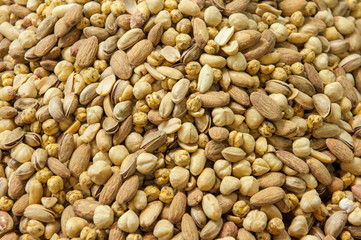 Mixed nuts background