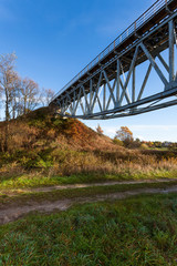 Old truss railway bridge