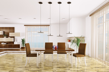 Interior of modern living room