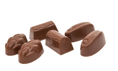 chocolate candy isolated