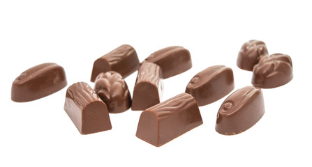 chocolate candy isolated