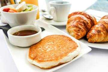coffee and croissants
