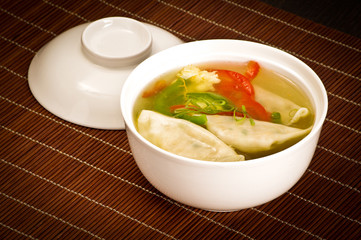 Dumplings soup