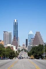 Poster Im Rahmen A View of the Skyline Austin at Texas, USA © kennytong