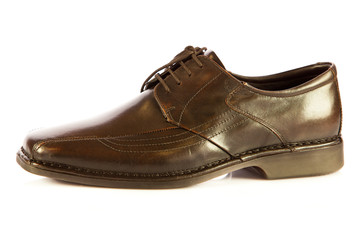 classic man's shoes isolated on white background