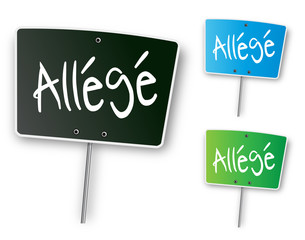 Ardoise "All&eacute;g&eacute;"