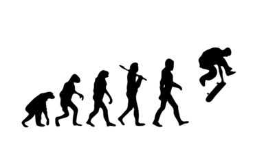 Fototapeta na wymiar Evolution Skating