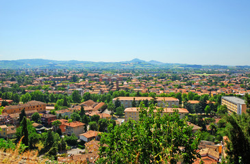 Fototapeta premium Italy, Cesena aerial view.