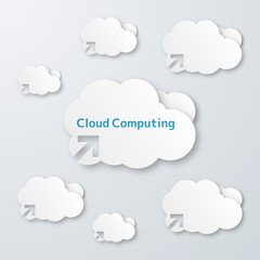 Cloud Computing Vector Graphic