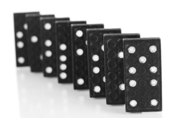 Dominoes isolated on white