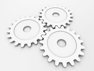 three gear to place concepts with clipping path