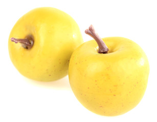Small apples, isolated on white