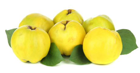 Sweet quinces isolated on white