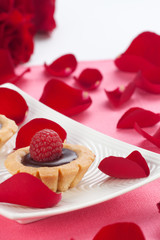 Raspberry Cake for Valentine Day