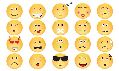 Vector Set of Emotion Icons