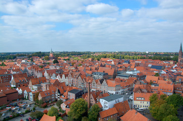 Fototapeta na wymiar Lüneburg, Luftaufnahme
