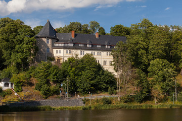 Fototapeta na wymiar Schloss Stiege Stadt Oberharz am Brocken