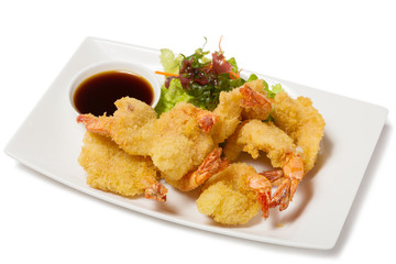 Tiger shrimp fried in Tempura