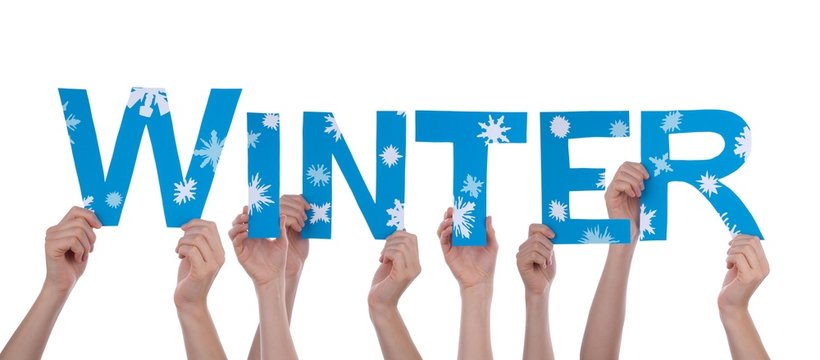 Hands Holding Blue Winter