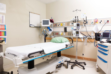 Emergency Hospital Bed With Equipment