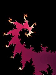 Patterned fractal background