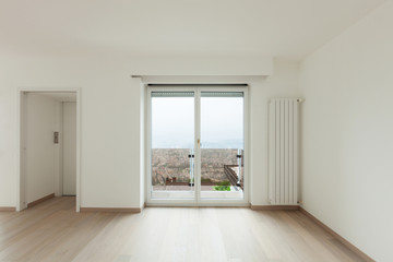 beautiful new apartment, interior, view room with window