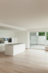 Fototapeta na wymiar beautiful new apartment, interior, modern kitchen