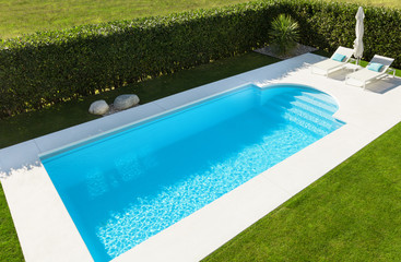 Modern pool; top view
