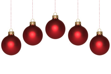 Weihnachtskugeln rot