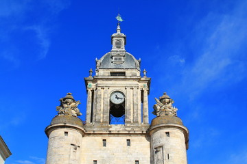 Fototapeta na wymiar La Rochelle grosse horloge